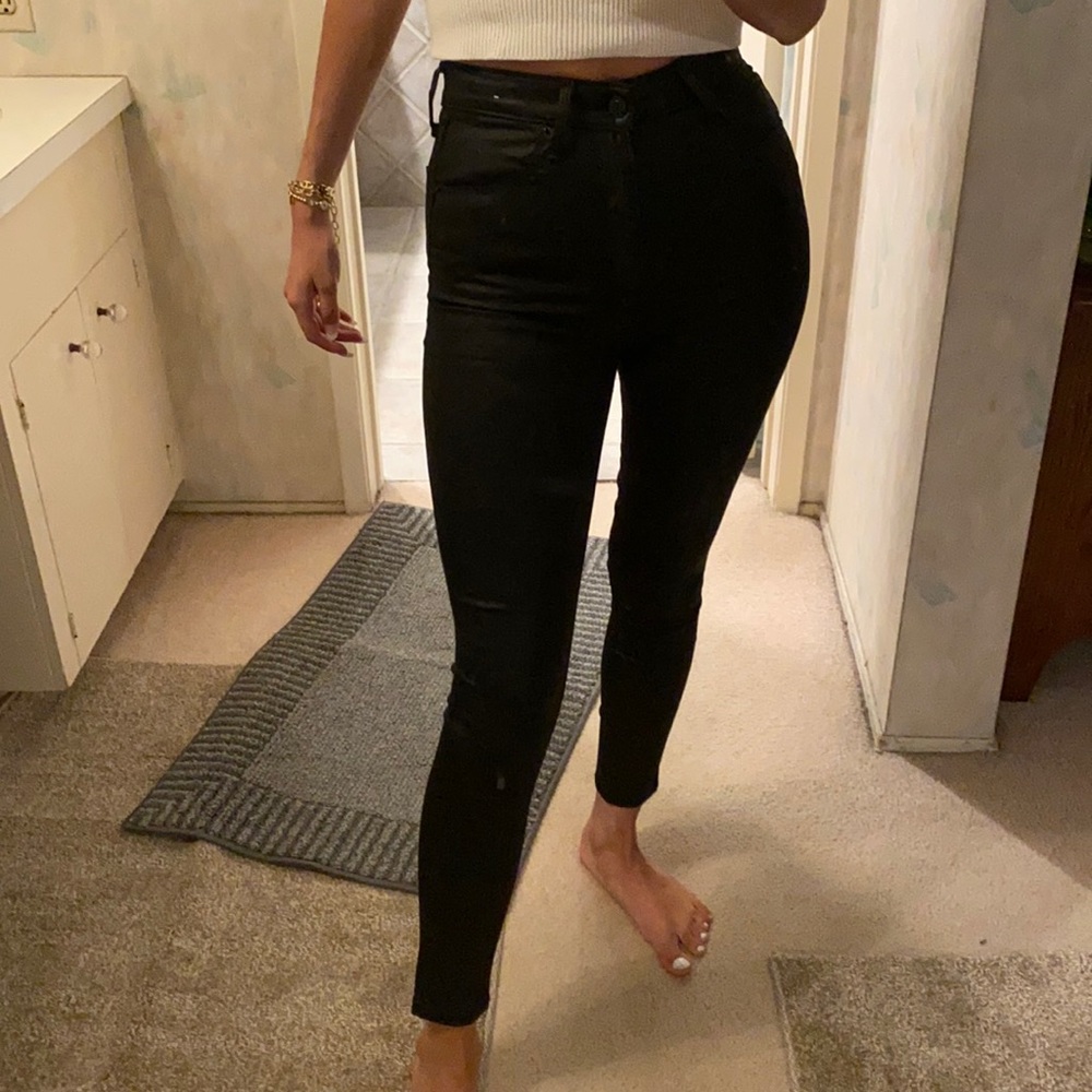 Pleather pants